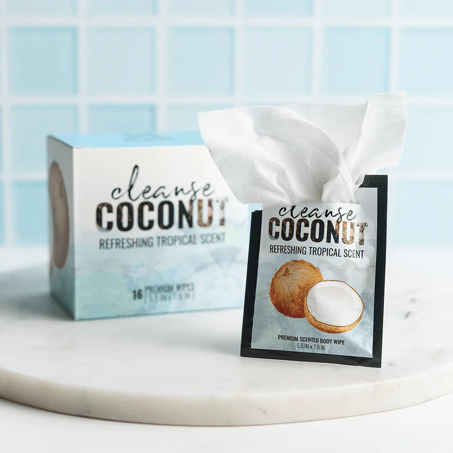 CLEANSE WIPES COCONUT 16ct