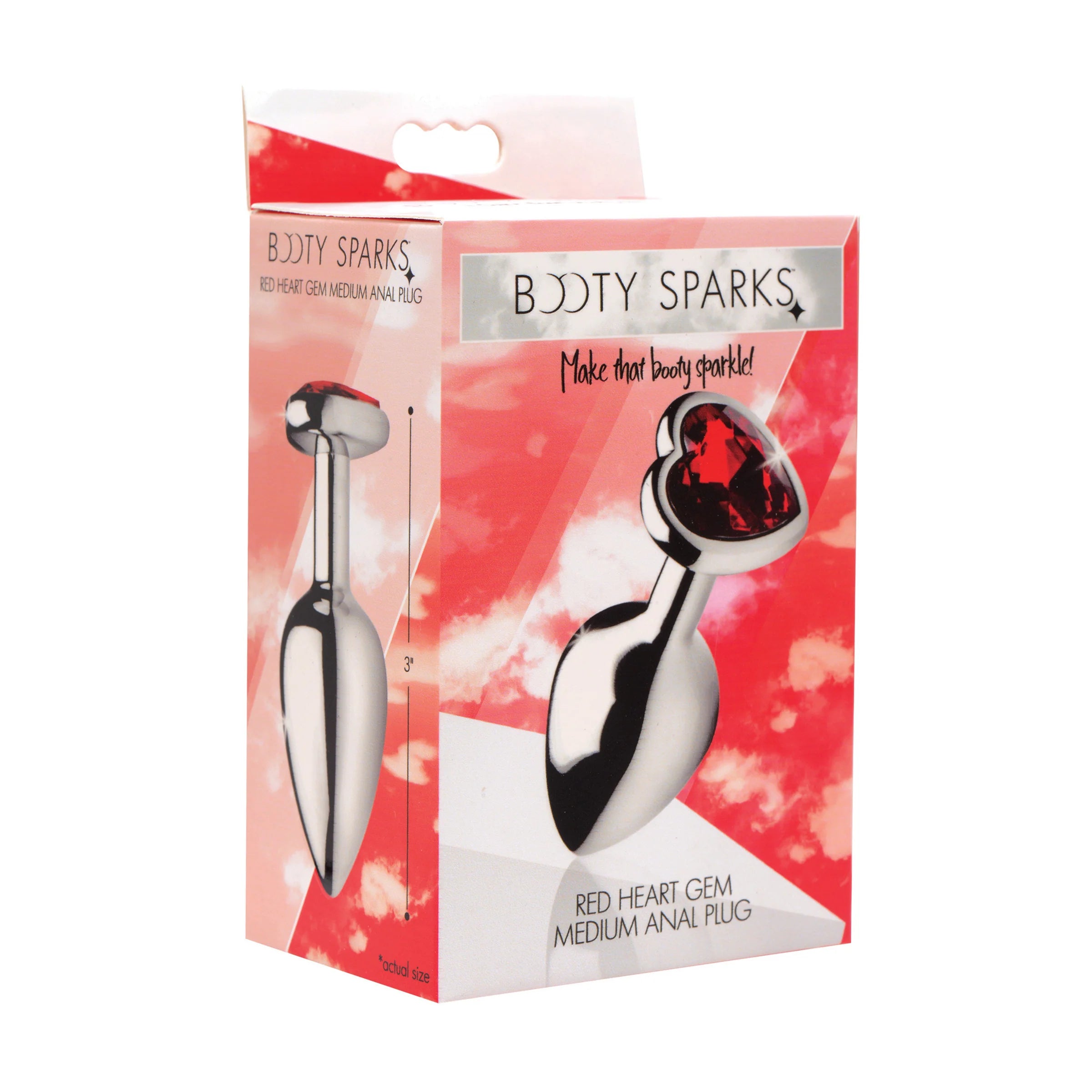 BOOTY SPARKS RED HRT GEM MED