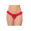 MAPALE' S/M 4pc PEEK-A-BOO RED