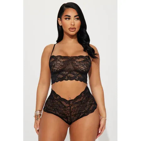 SEAMLSS HLTR BRA SET 2pc BLK