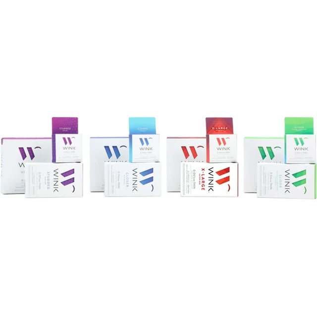 WINK STUDDED CONDOMS 3ct