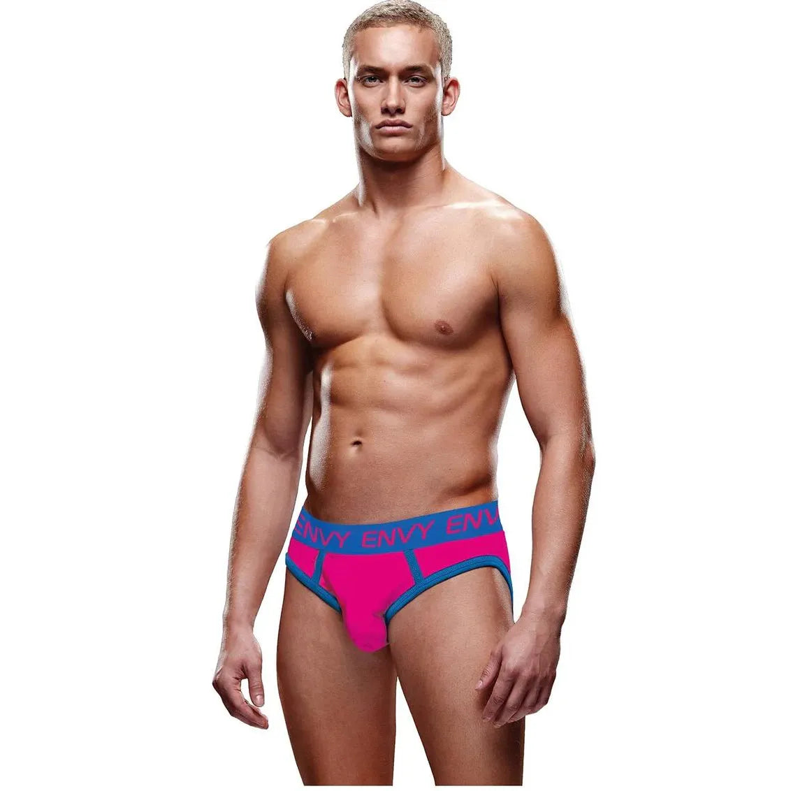 SOLID ENVY JOCK PNK/BLUE SM