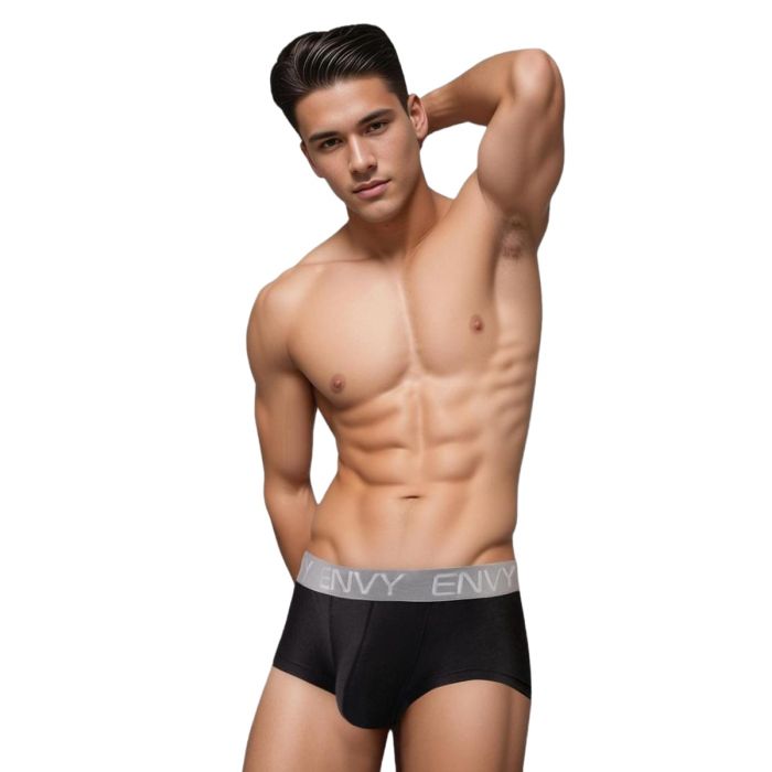 ENVY SEXY SLINKY BRIEF BLK ML