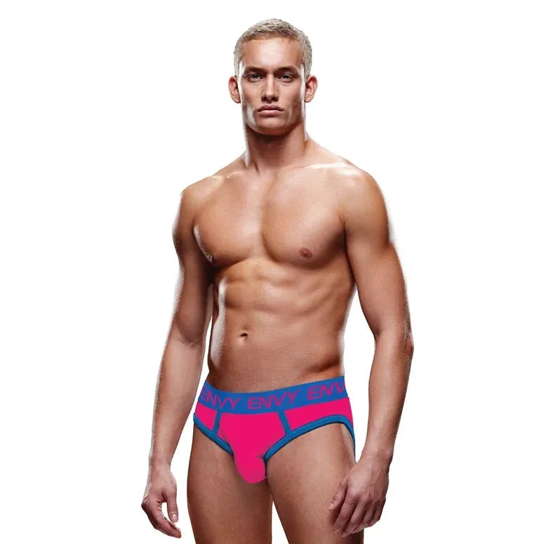 SOLID ENVY JOCK PNK/BLUE ML