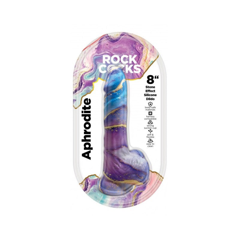 ROCK COCKS APHRODITE 8" MRBL