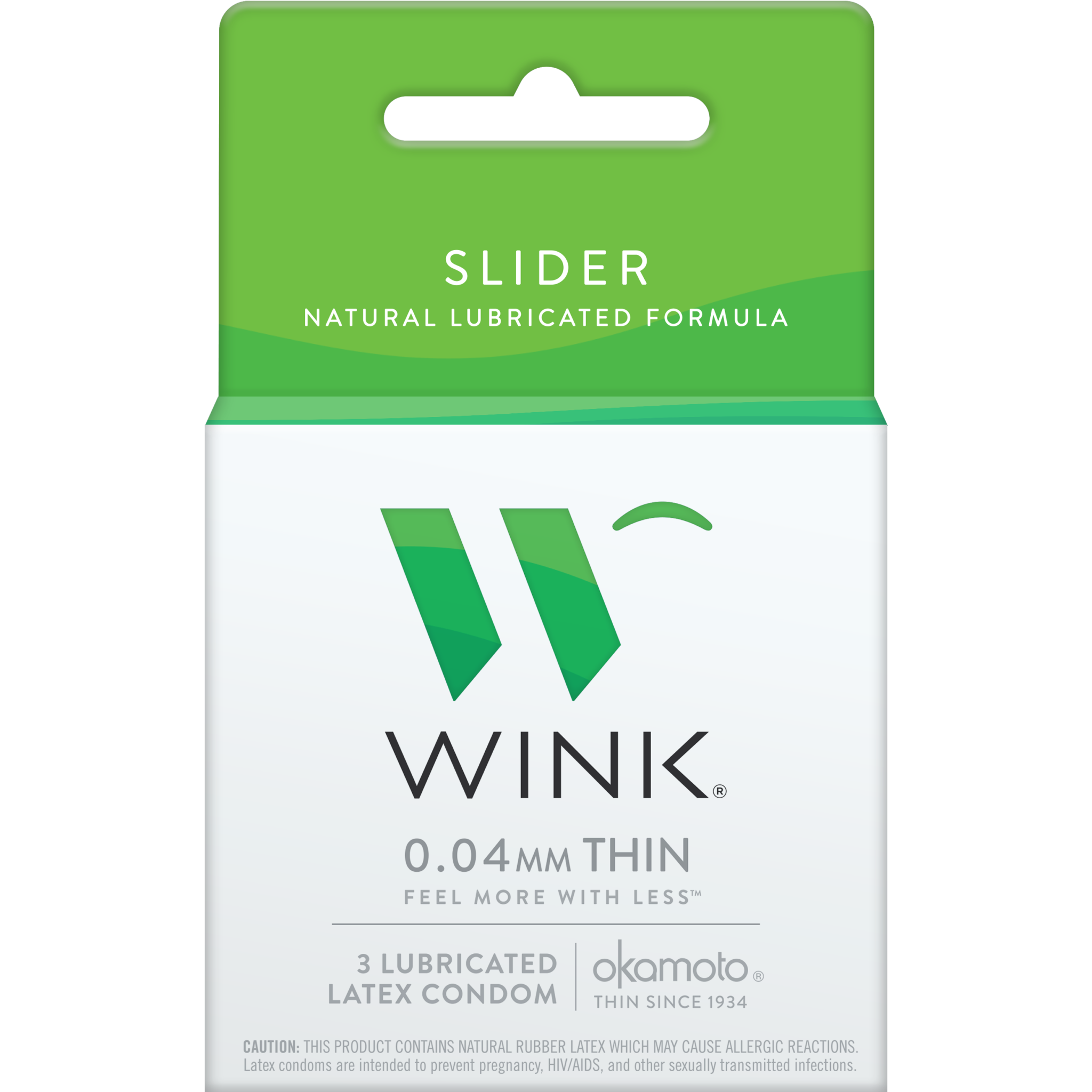 WINK SLIDER CONDOMS 3ct