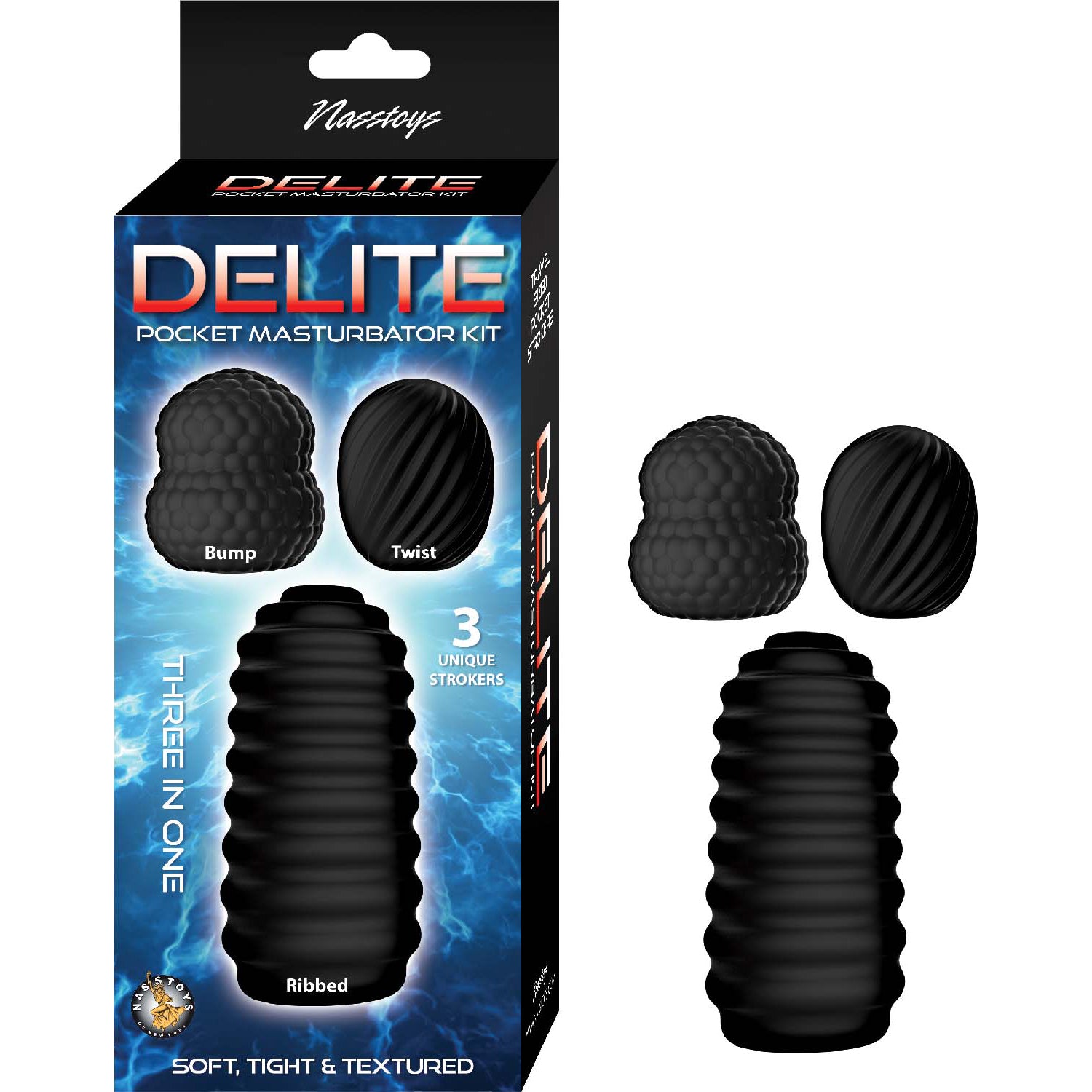 DELITE PCKT MSTRBTR KIT BLK