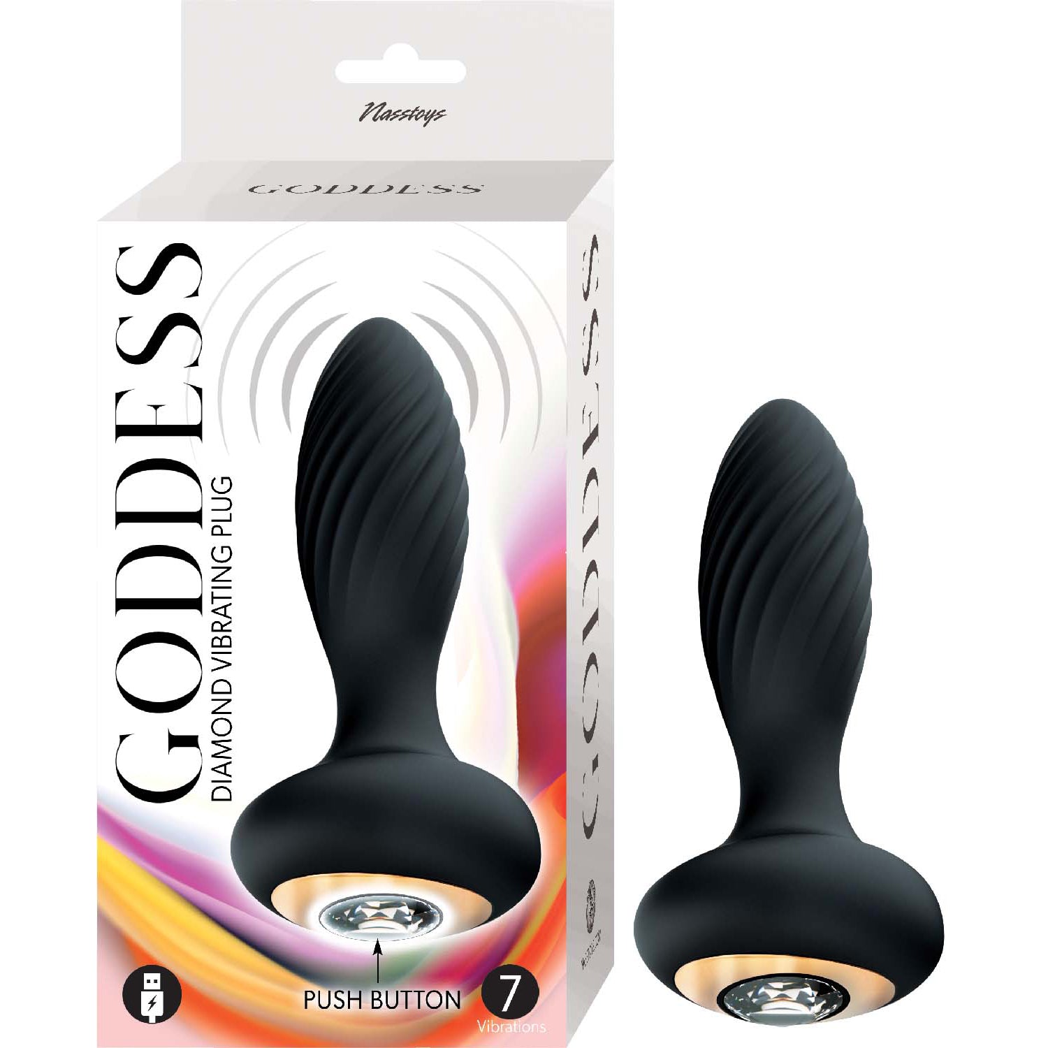 GODDESS DMND PLUG BLK VBRTG