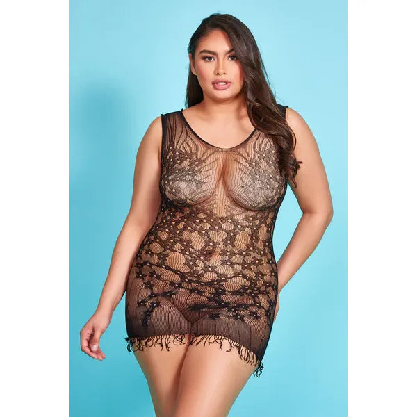 SPARKS FLY CHEMISE QN BLACK