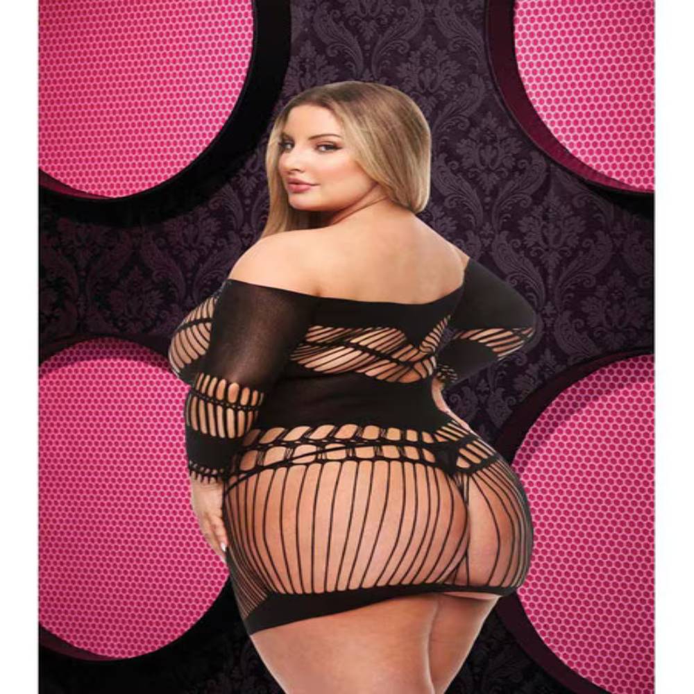 HALTER MINI DRESS BLK OS