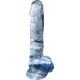 ROCK COCKS ZEUS 7" MRBL DILDO