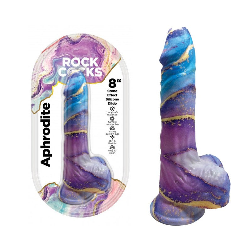 ROCK COCKS APHRODITE 8" MRBL