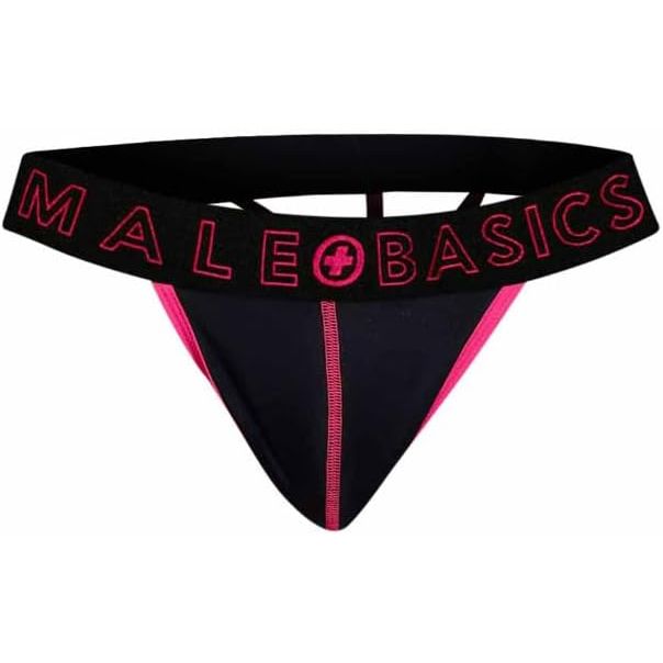 NEON THONG RED LRG