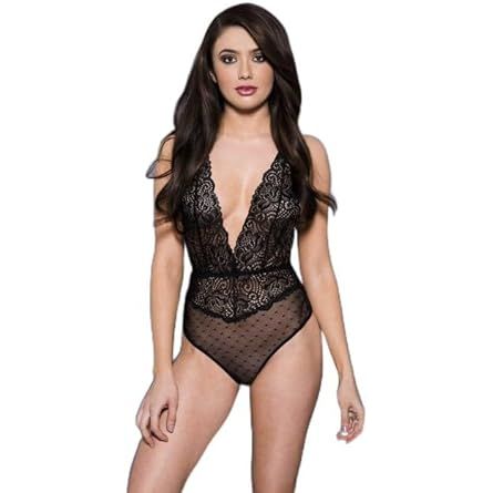 LACE & POLKA DOT TEDDY WHITE