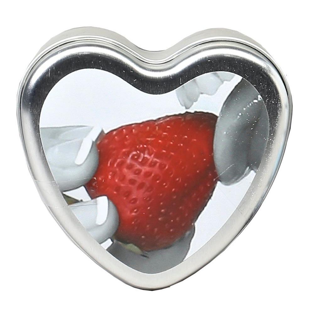 CANDLE HEART STRAWBERRY SHAPED 6oz