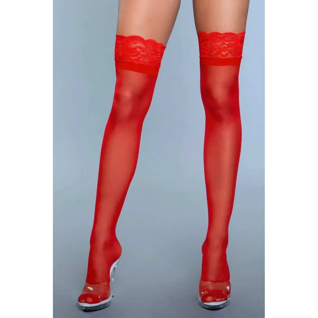 KEEP A SCRT THIGH HIGHS RED OS