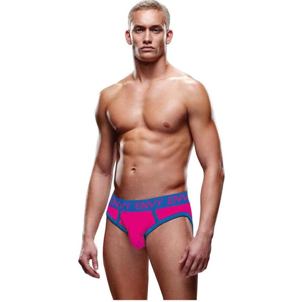 SOLID ENVY JOCK PNK/BLUE LXL