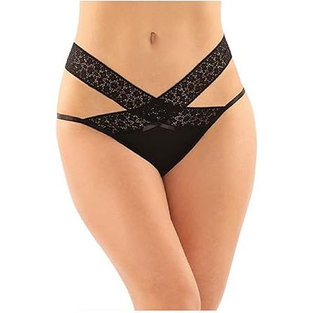 DAPHNE BRZLN CUT PANTY BLK SM