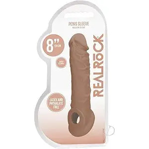 PENIS EXTNDR W/RING 8" TAN
