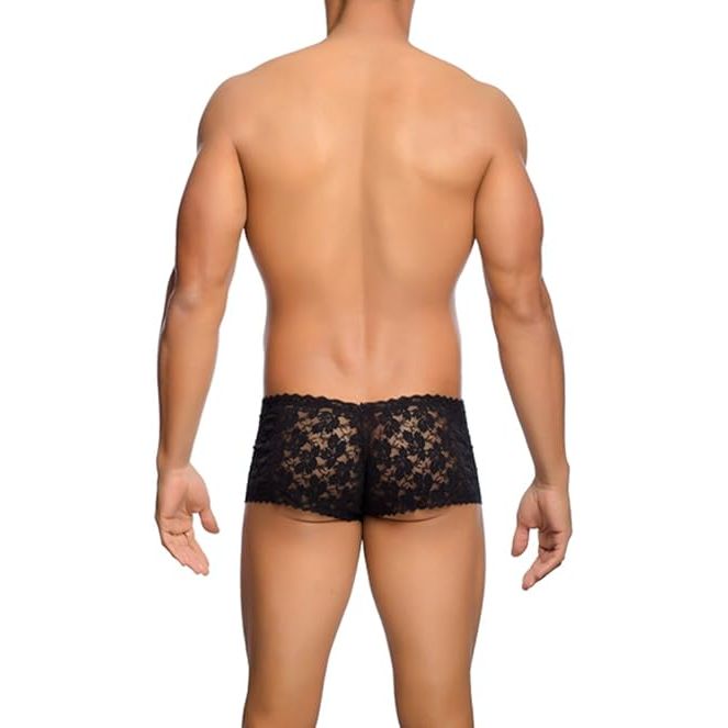 ROSE LACE BOY SHORT S/M ROYAL