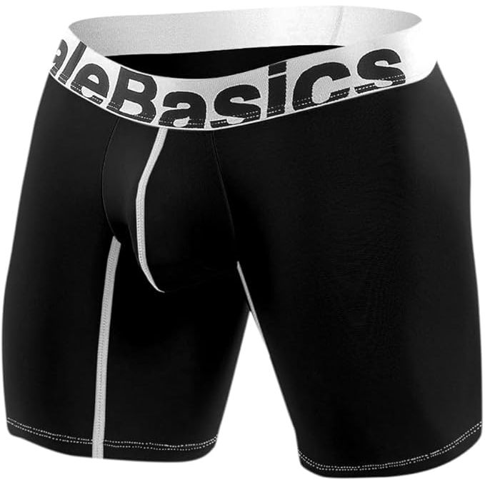 MICROFIBER BOXER BRIEF BLK 2XL