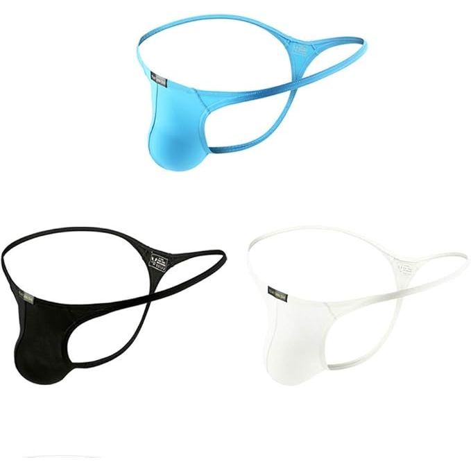 MEN'S G-STRING W/T-BACK BLK