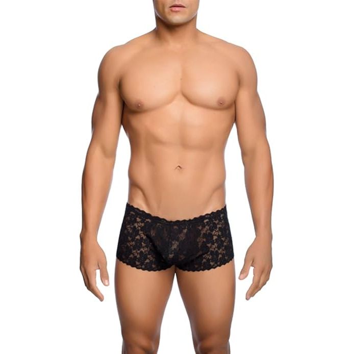 ROSE LACE BOY SHORT S/M ROYAL