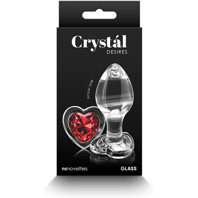 CRYSTAL DESIRES MED RED HRT