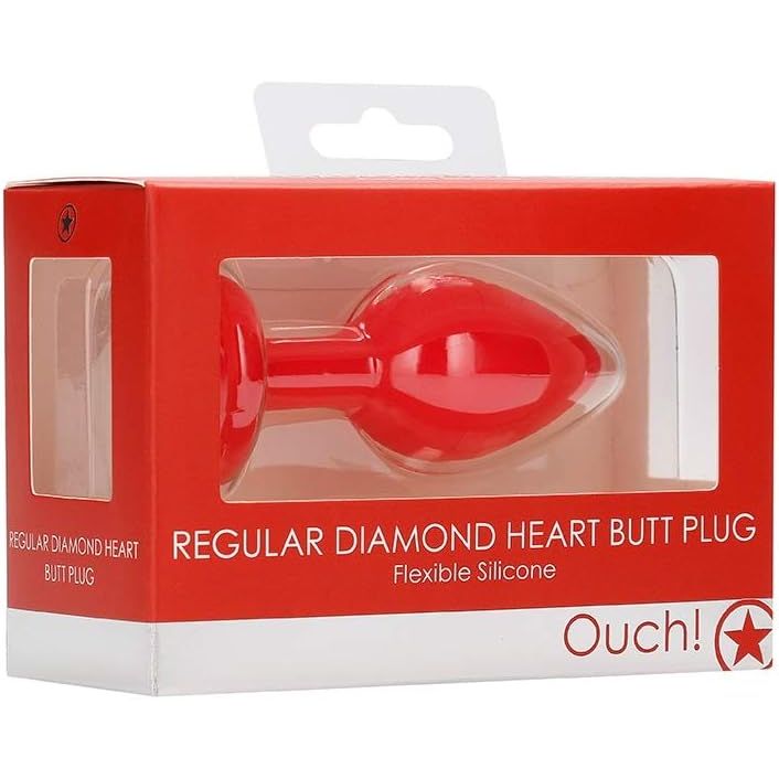 OUCH! DMND HRT PLUG RED REG