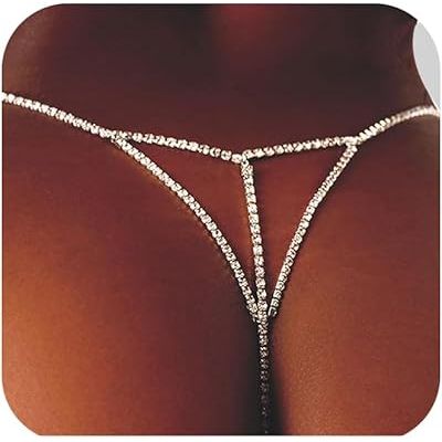 PANTY W/RFFLS/COIN CHN GOLD LG
