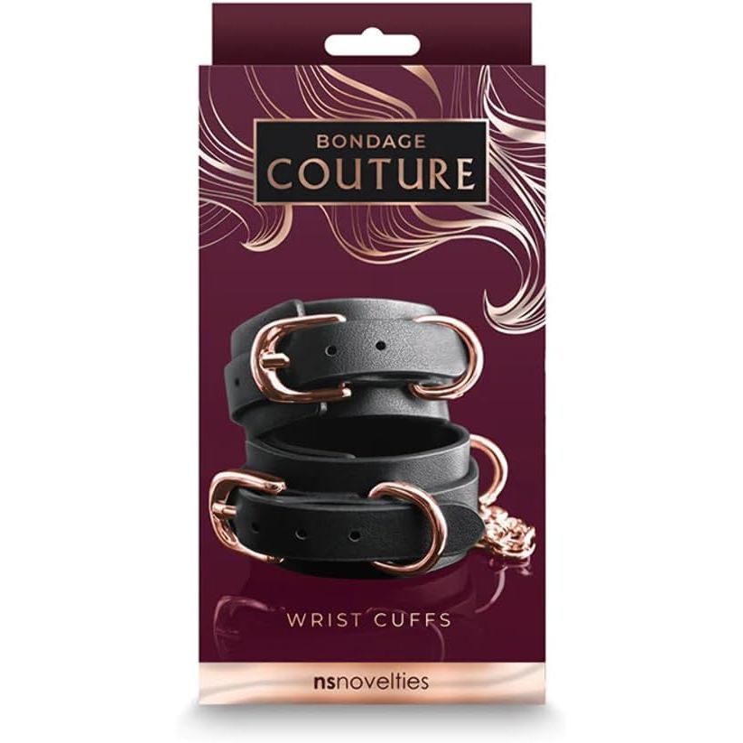 DOUBLE ROPE WRIST CUFFS BLK