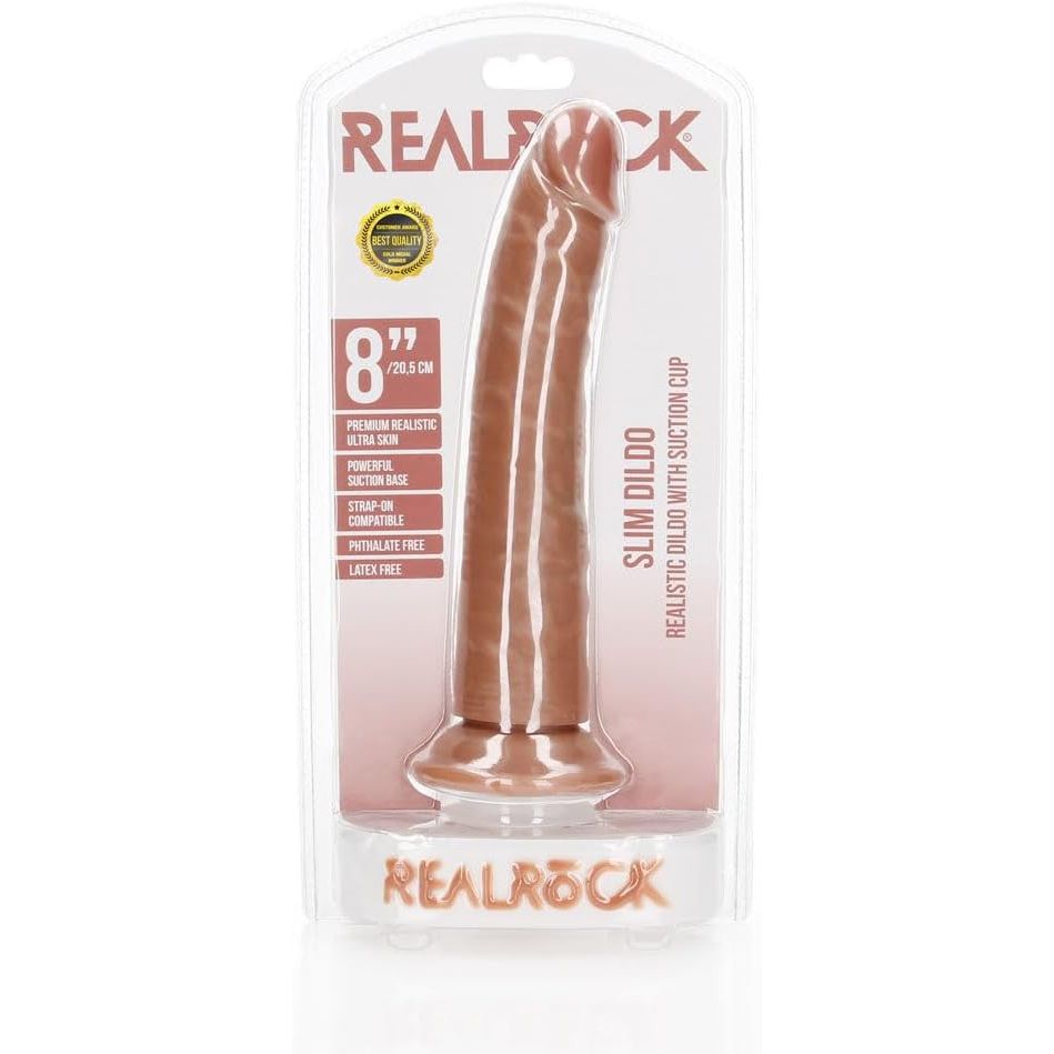 REALISTIC DILDO 8"  TAN