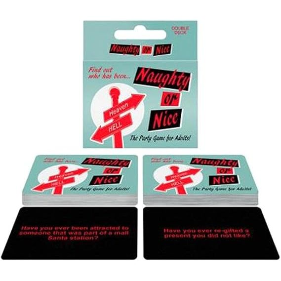 NAUGHTY OR NICE DRINKING CARDS