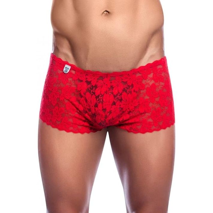 MALE LCE MINI BOY SHRT L/XL RD