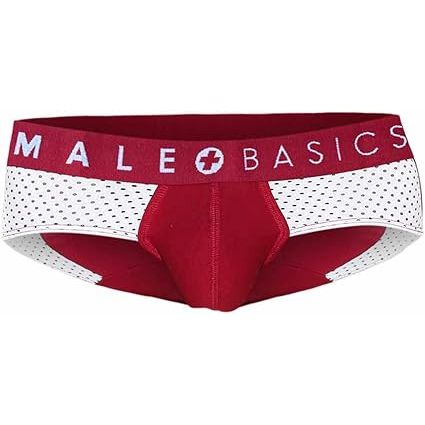 MALEBASICS SPOT BRIEF RED LG