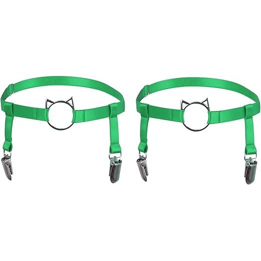 GARTERS ELASTIC BLACK O/S