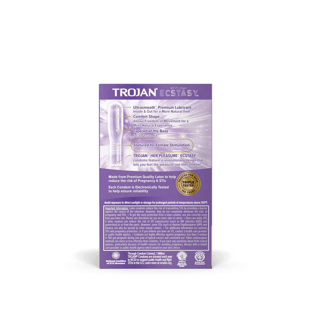 TROJAN HER PLEASURE ECSTASY 10pk