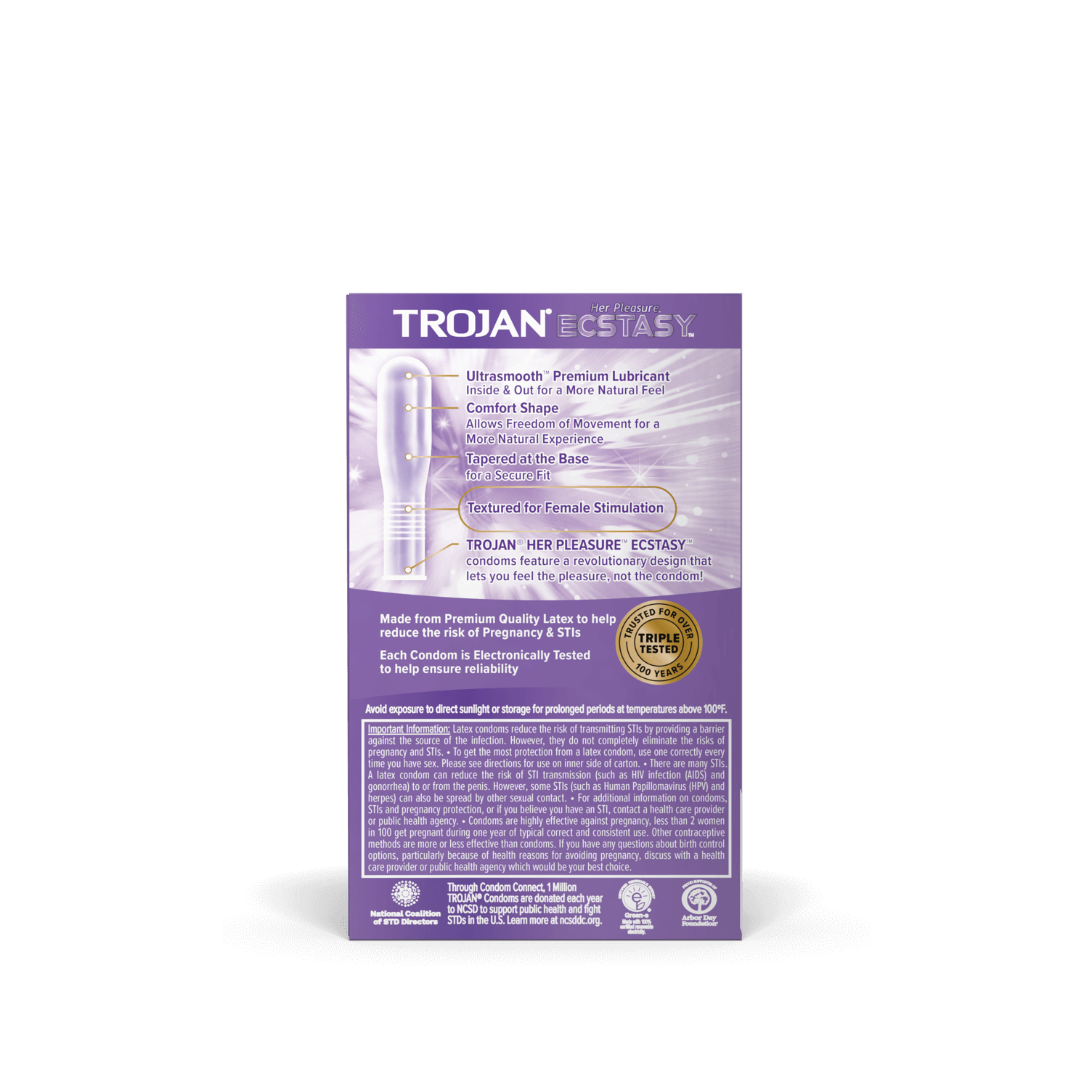 TROJAN HER PLEASURE ECSTASY 10pk