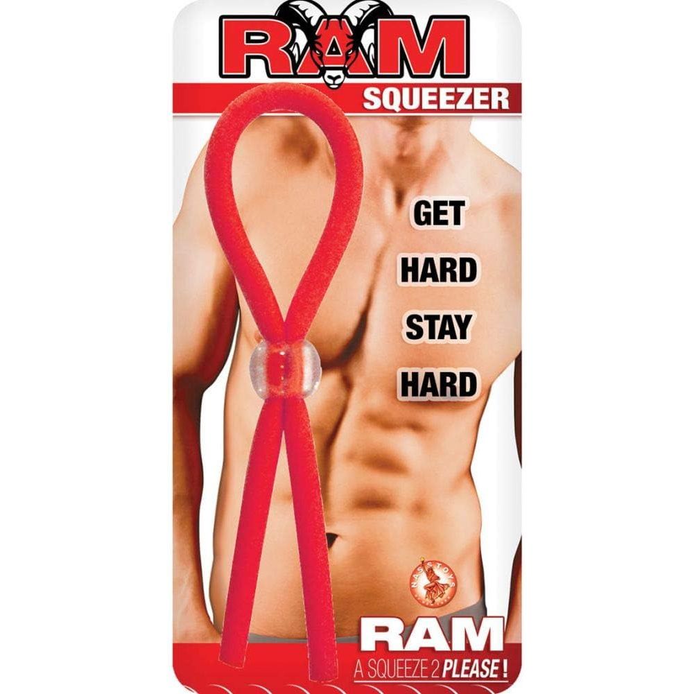 RAM SQUEEZER COCK TIE RED