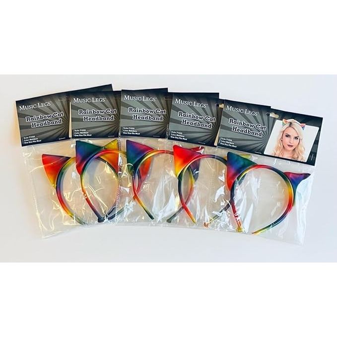 RAINBOW CAT HEADBAND