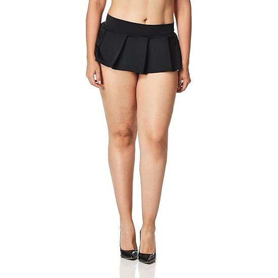 PLEATED SKIRT BLK M/L