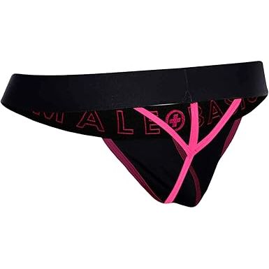 NEON THONG RED LRG