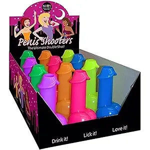 NEON PENIS SHOOTERS (12) DISPL