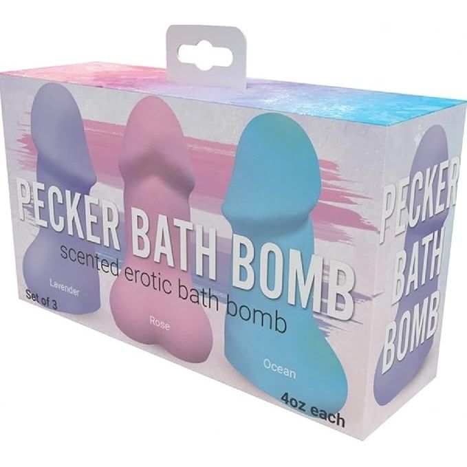 PECKER BATH BOMB 3 SCENTS 3pk