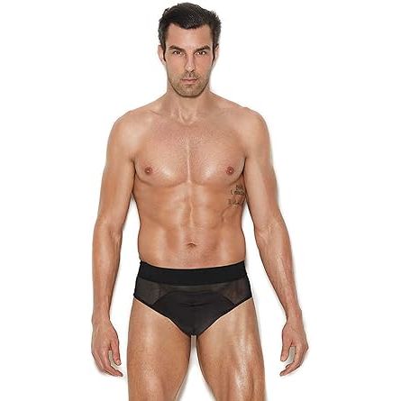 MEN MESH/LYCR JCK BLK S/M