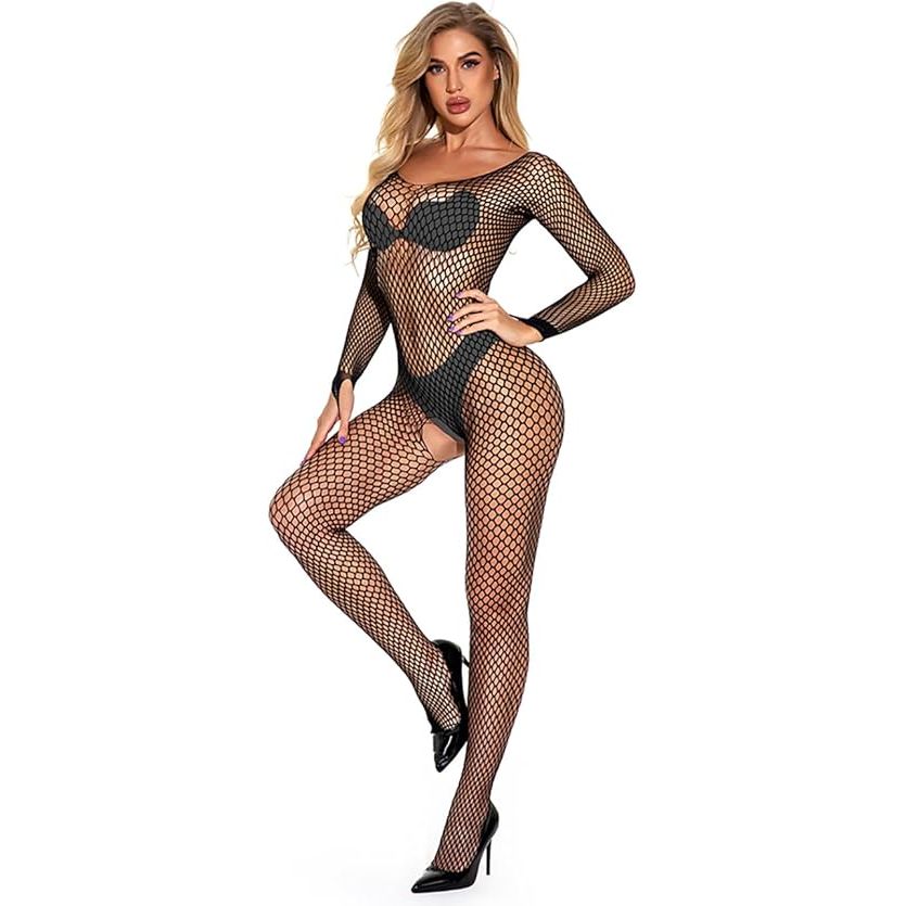 BODYSTOCKING FSHNT BLACK