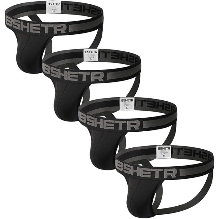 BLACK JOCKSTRAP LRG