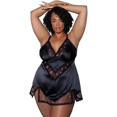 KATHERINE BABYDOLL 2X BLACK