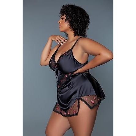 KATHERINE BABYDOLL 2X BLACK