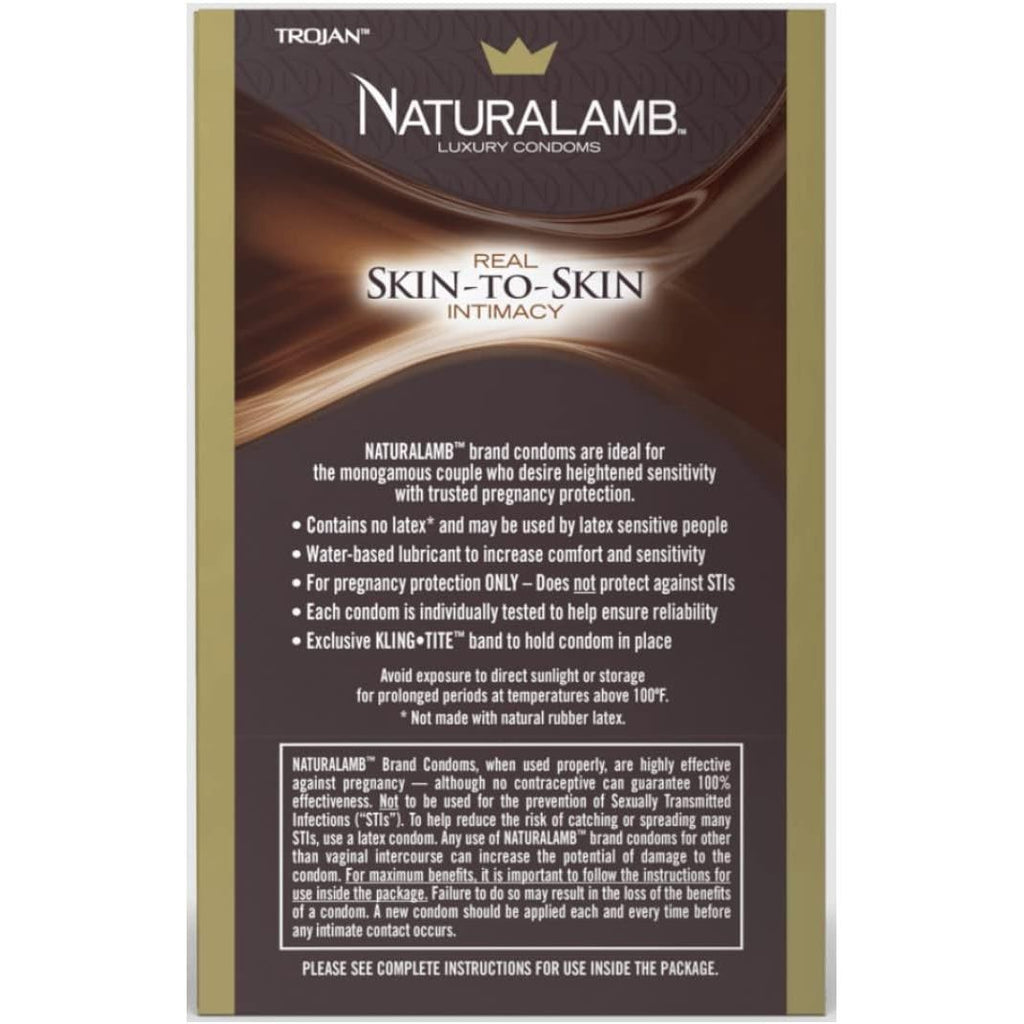 NATURALAMB LUBE CONDOM 3ct